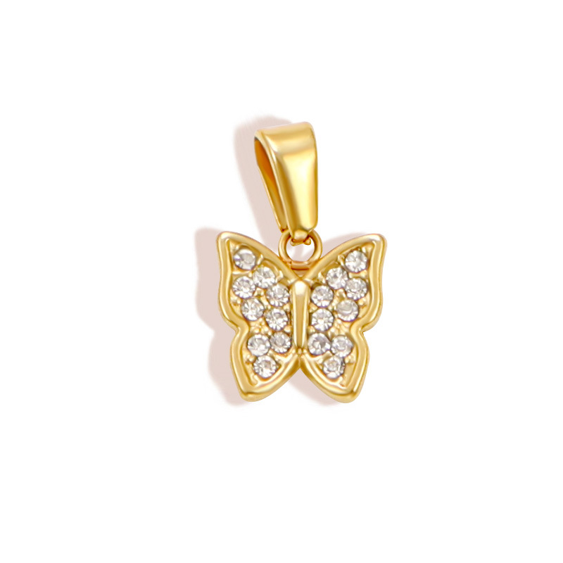 3g Weight Pendant Jewelry Making Type 13.3*20.7mm Jewelry Making Size Real Gold Plated Plating Material Zircon Inlay Material DIY Jewelry Accessories Classification 1 Piece Quantity 304 Stainless Steel Material Star, Heart Shape, Butterfly Pattern All Seasons Season Polished Finish IG Style Style Waterproof Non Tarnish, Inlay Craft 1 Piece 13.3*20.7mm 304 Stainless Steel Zircon Real Gold Plated Star Heart Shape Butterfly Polished Pendant DIY Jewelry Accessories 17