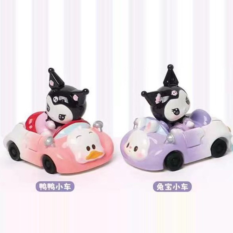 Celebridades de Internet estilo caliente dibujos animados Kuromi caja ciega juego de moda mano niños estudiantes regalos navideños decoración de resina para el hogar