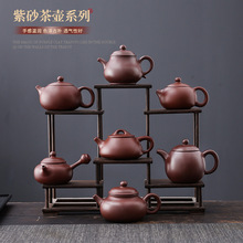 潮州朱泥手拉壶纯手工紫砂壶小容量冲罐泡茶壶茶具小品全手工茶具
