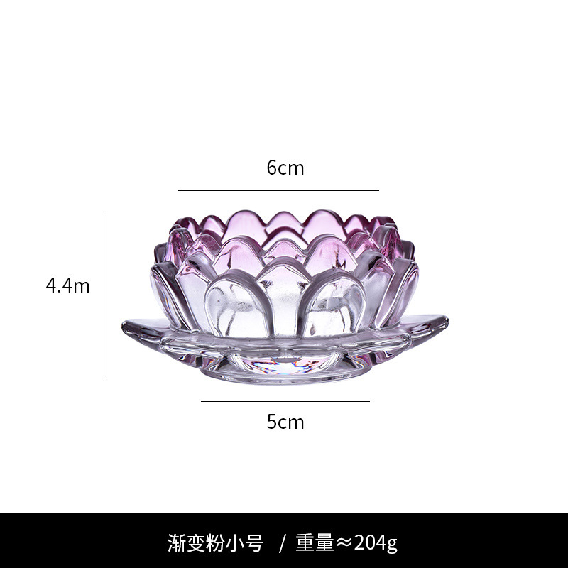 工場製ガラス蓮の花燭台 結婚式のお祝い燭台飾り クリスマス 家庭用祭典ガラス透明燭台|undefined