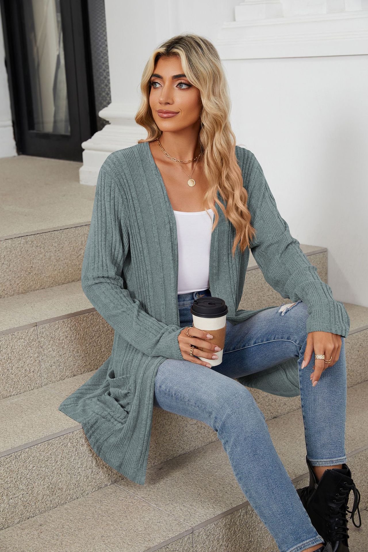 490g Weight Long Sleeve Sleeve Length Placket Placket Type Regular Sleeve Sleeve Type Nylon, Spandex, Polyester Fabric Type Long Top Length Cardigan Tops Type Holiday, Daily Occasion Collarless Neckline Regular Fit Fit Type Solid Color Pattern Winter, Autumn Season Women's Gender Casual, Elegant Style Wholesale Women's Casual Elegant Solid Color Long Sleeve Sweaters & Cardigans 25