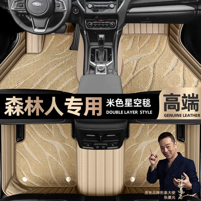 Forester foot pads fully enclosed Ayaqaltılar (Kovriklər) - beige-leather-beige-starry-sky-blanket-double-layer