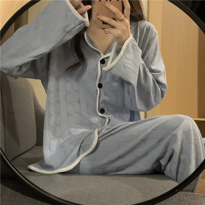 파란색 물결 모양의 이중 길이