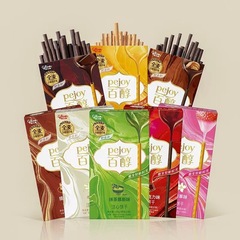 Greegao Baichun Love Heart Small Round Cake Chocolate Matcha Filled Cookie Sticks Leisure Snacks Supermarket Wholesale