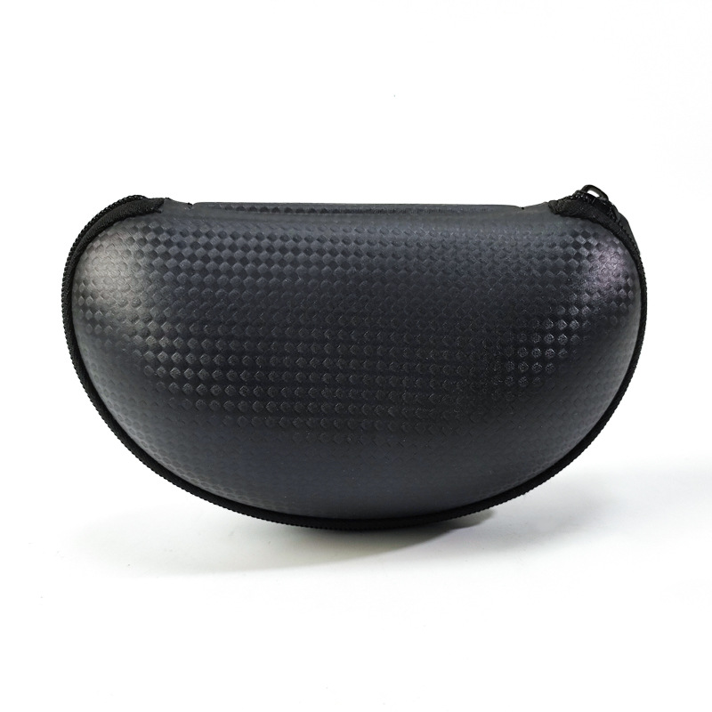 eva盒 眼镜盒 太阳眼镜包装盒 黑色皮革包 眼镜拉链包 户外便携包