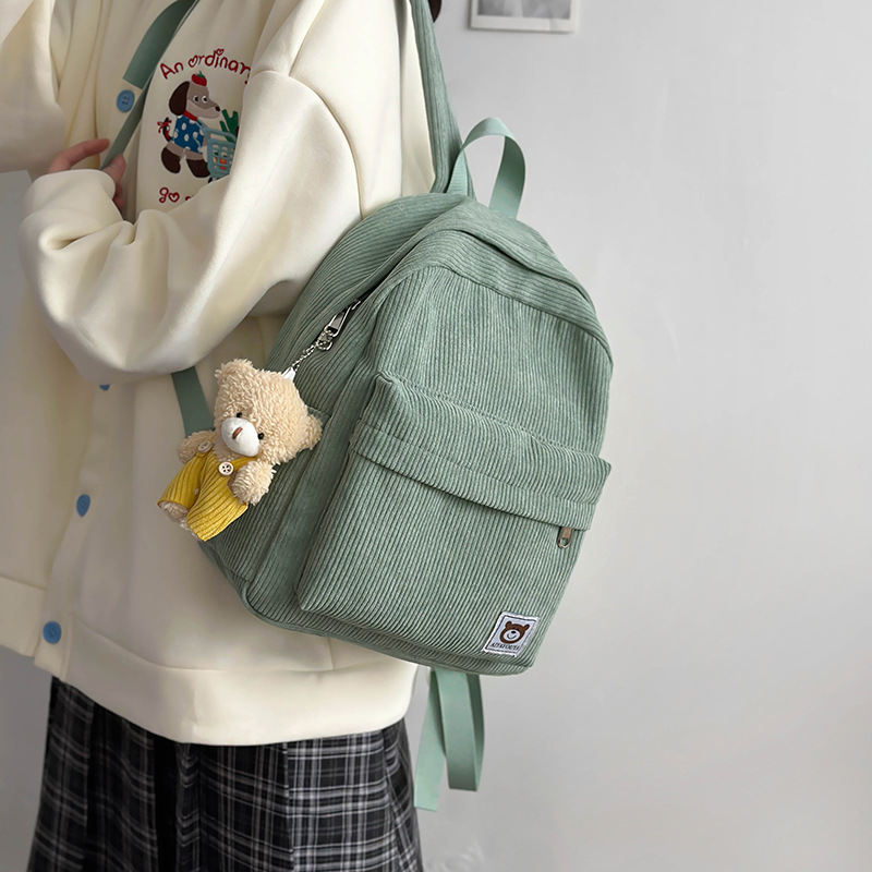 简约百搭小双肩包女小众设计感ins书包韩版日系平板电脑学生背包