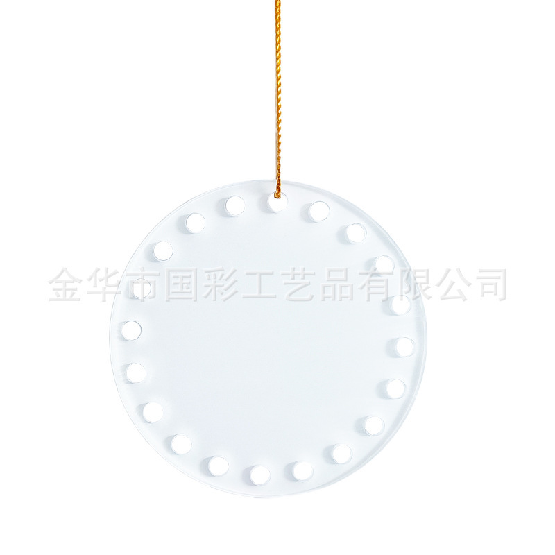 熱転写空白アクリルクリスマスペンダント装飾カスタム DIY クリエイティブ昇華ゴールドワイヤーペンダント|undefined