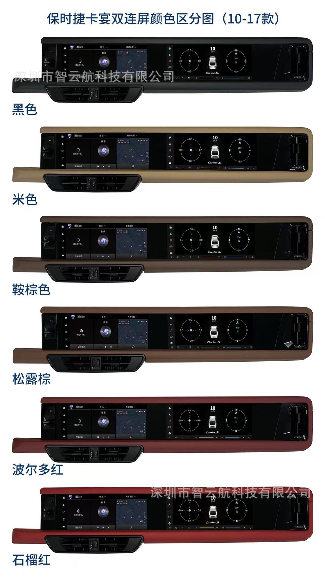 Suitable for Porsche Dual-Screen Cayenne Panamera Macan with Integrated Screen Android Navigation and Interactive Screen 24.6