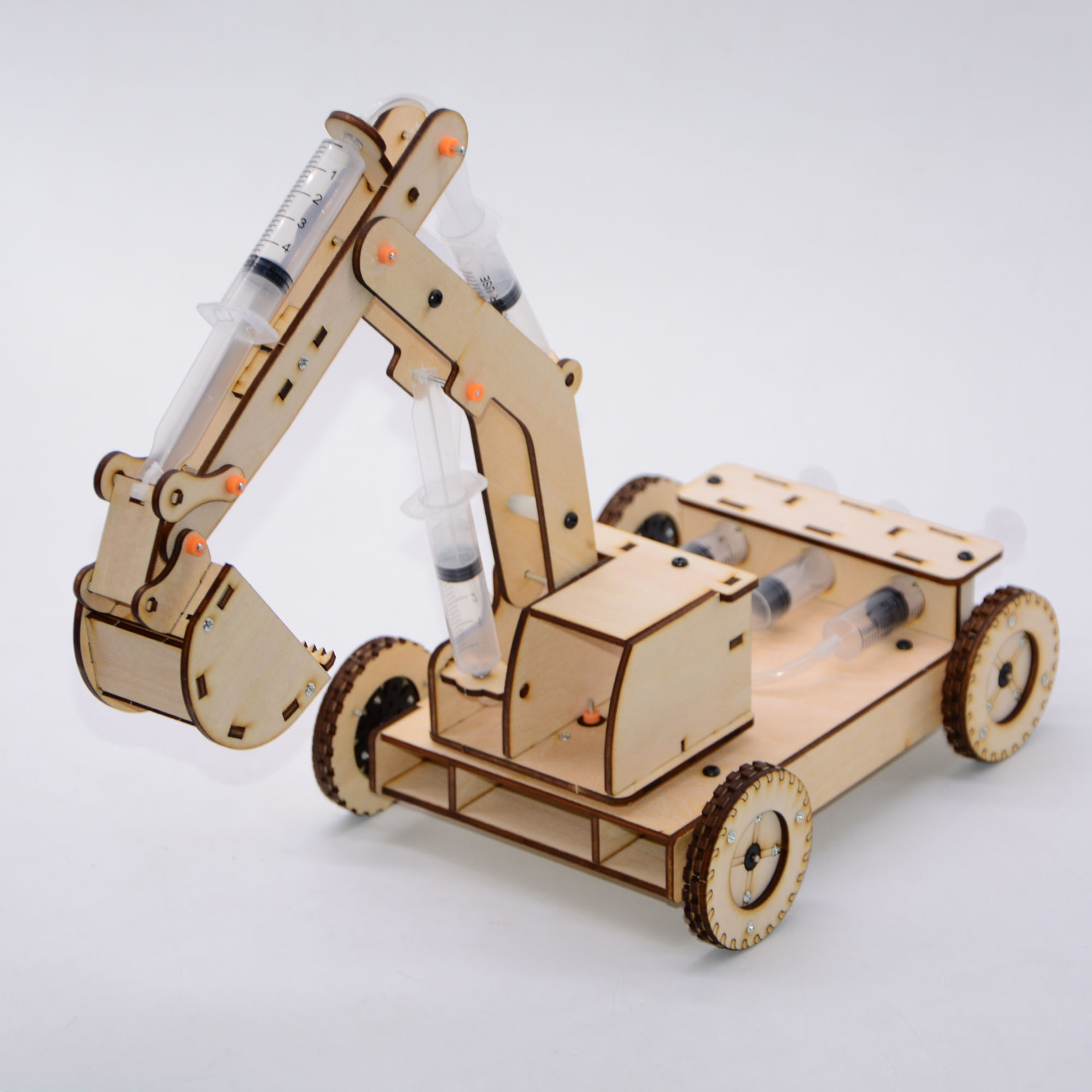 KX2134 进取号 木制液压挖掘机带轮可旋转 (3)