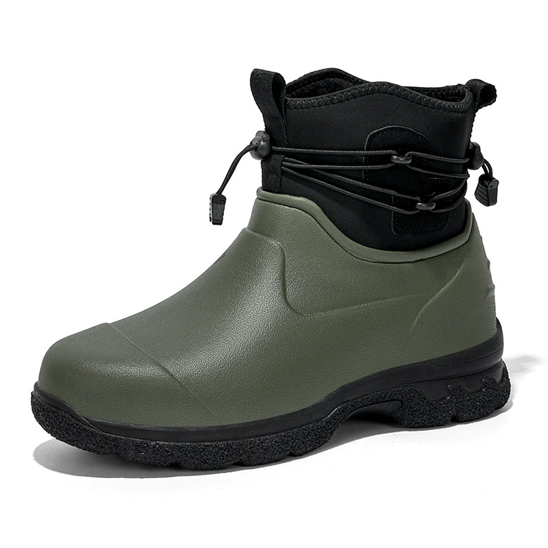 502 Мужские водонепроницаемые кухонные Schuhe с меховым утеплителем и антискользящими свойствами, зимний комплект, водонепроницаемый ткань, утепление