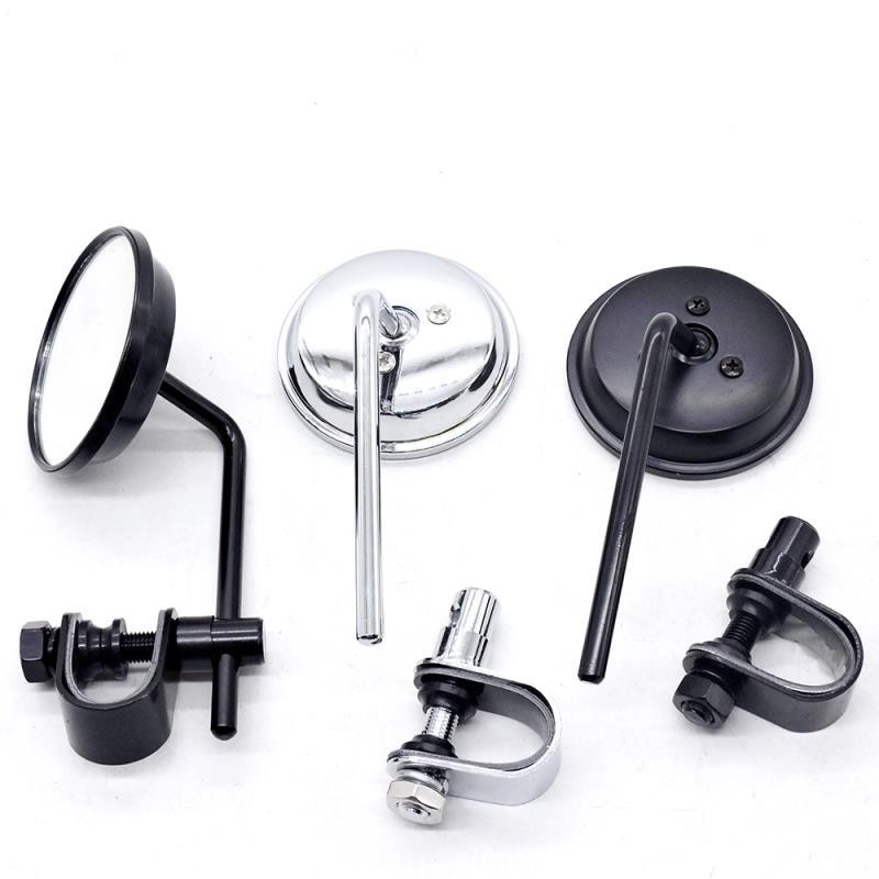Motorcycle Rearview Mirror, Electric Vehicle Reflector, Caliper Rearview Mirror, Modified Small Round Mirror, Cross-Border Motorcycle Accessories