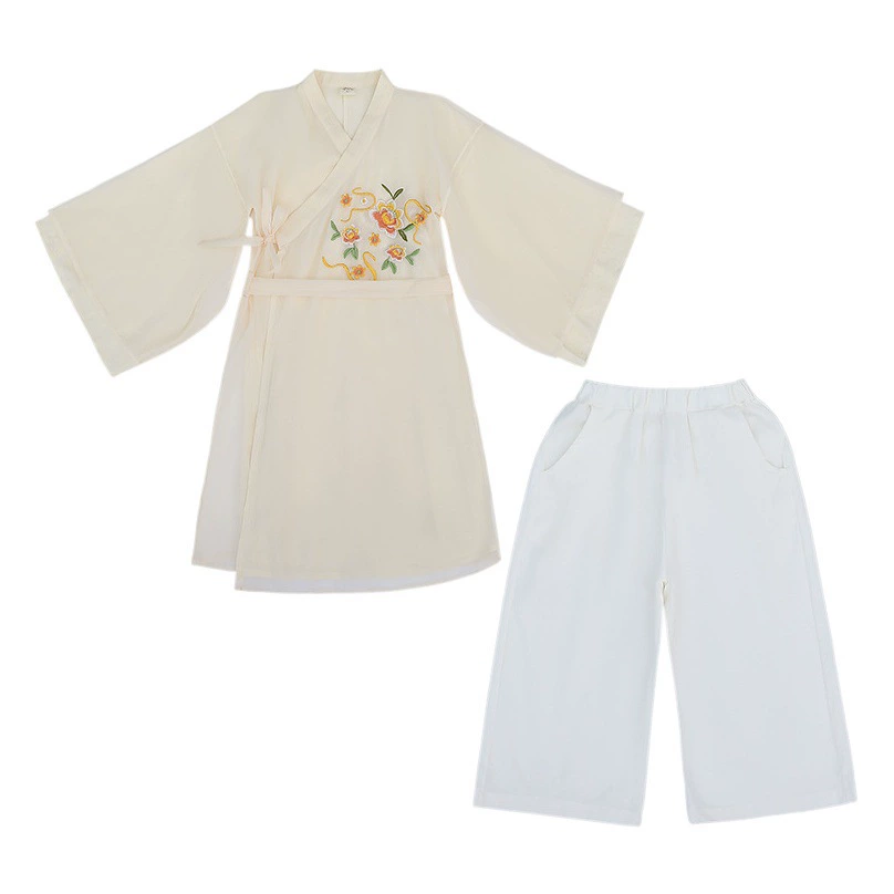 Костюм для девочек в китайском стиле ханьфу, детский древний костюм, суперфея 2023, новый весенне-осенний костюм Тан, Школьный костюм для мальчиков