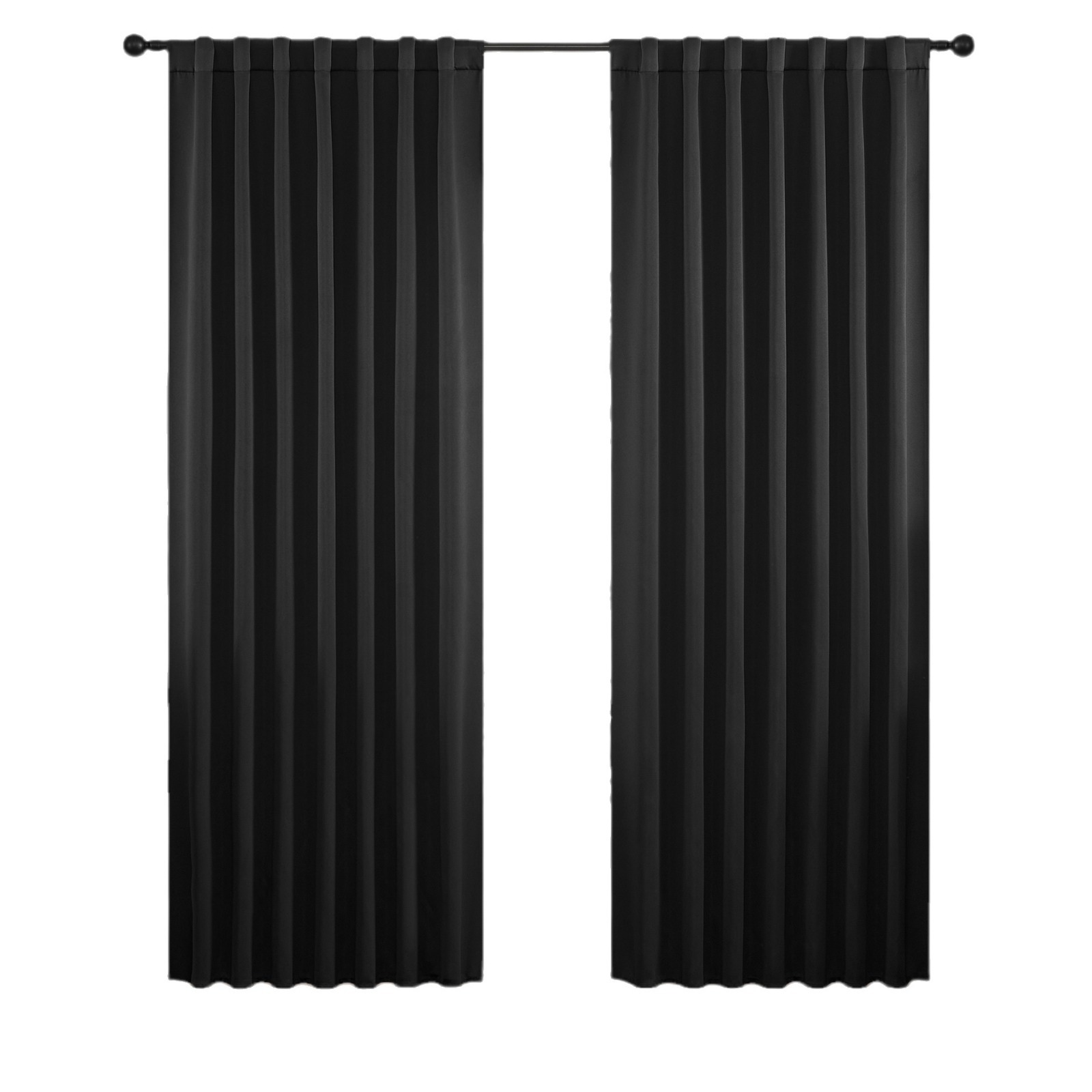 Shaoxing cinturón tipo bolsa de barra oculta cortina terminada explosión al por mayor cortinas aislantes negras transfronterizas piel de camarón