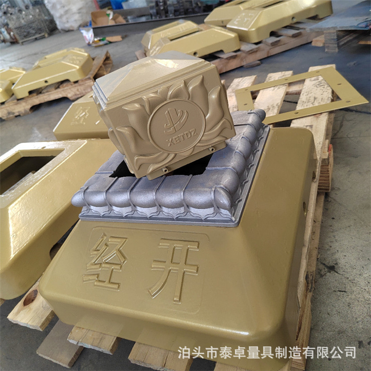 铸铁底座 护栏底座 马路墩 莲花底座 分体式铸铁底座 京式底座