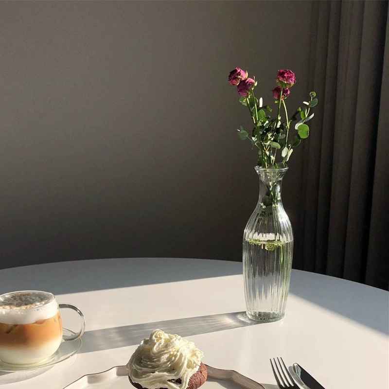 Ins современный простой стиль прозрачная стеклянная ваза для растений гидропонная Цветочная композиция Украшение Рабочего Стола мягкое украшение дома