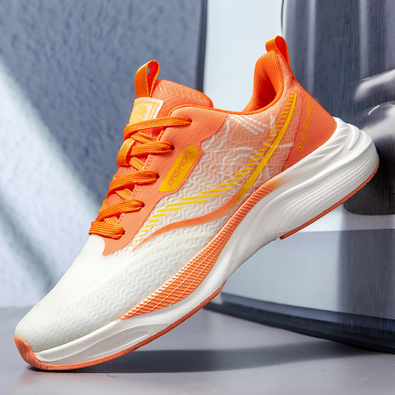 Zapatos de hombre primavera y verano nuevo estilo transpirable y no apestoso marca de moda zapatos deportivos de alta gama hombres y mujeres con el mismo estilo zapatos para correr de malla transpirables