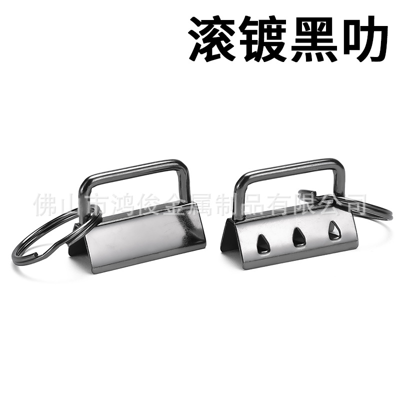 Fábrica al por mayor hardware equipaje cola clip 32mm cinta de hierro clip hebilla cola clip de metal