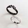 Trend fashionable ring for beloved suitable for men and women, simple and elegant design