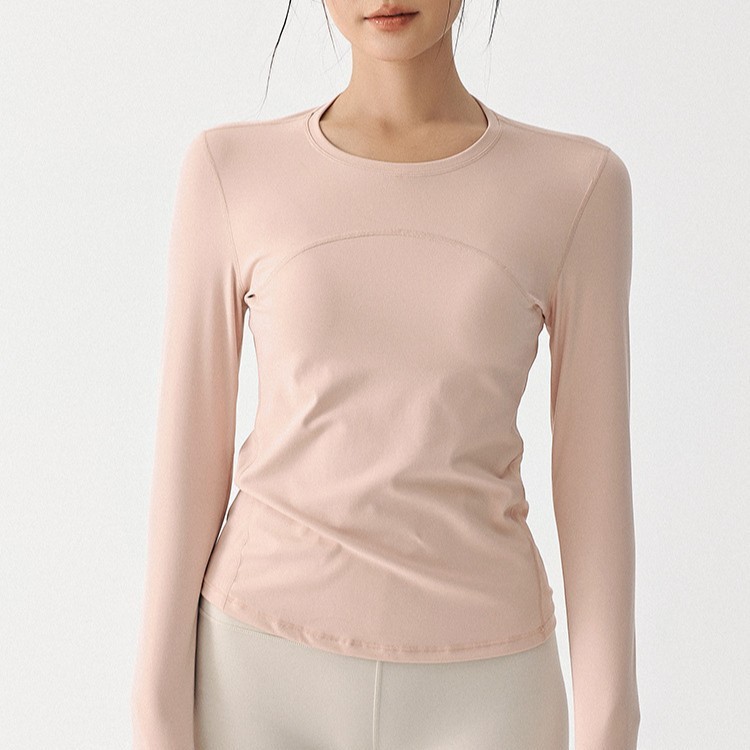 Spring New Sports Tops for Women, Slimming, Quick-Drying, Professional Running Training, Pilates Yoga Clothes, Long Sleeves