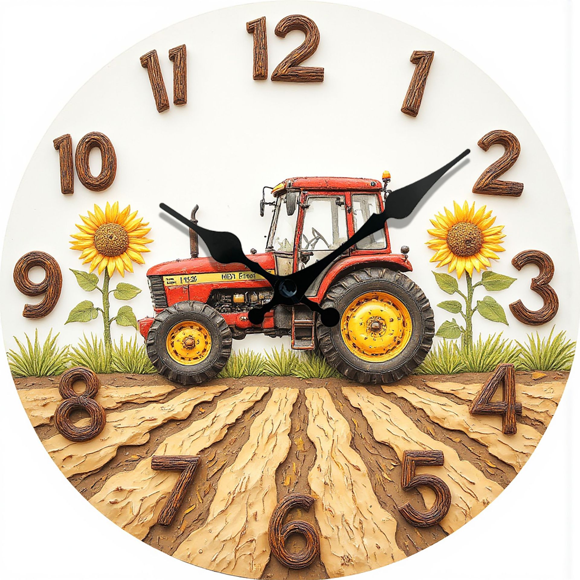 Reloj de efecto pseudo-estéreo nuevo de venta caliente transfronteriza, reloj de estilo de caricatura real, reloj de animales