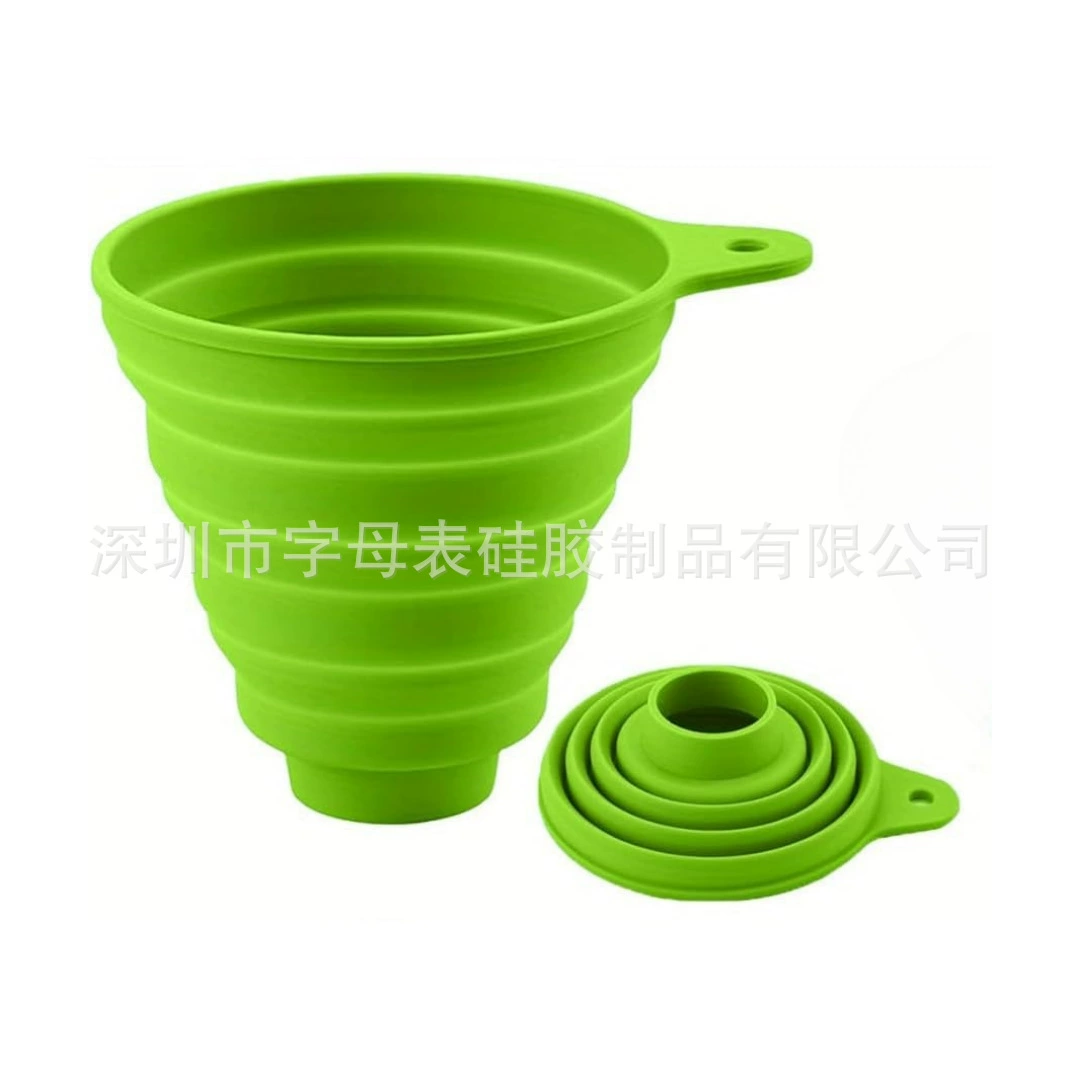 Foldable Silicone Telescopic Funnel, Food-Grade, Compact Portable, Multiple Sizes