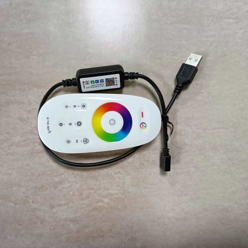 Сенсорный красочный контроллер световой полосы RGB Мини-маленький черный корпус, контроллер световой лампы с голосовым управлением, новый производитель