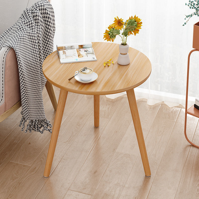 Mesa redonda pequeña Mesa de centro pequeña Mesa lateral de sofá Mesa de centro Estilo nórdico Balcón creativo simple Sala de estar Estilo ins