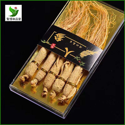 Factory-wholesale Changbai Mountain Ginseng: Raw Sun-Dried Ginseng in Gift Box, Northeastern Specialty—Whole White-Bearded Dried Ginseng, White Ginseng