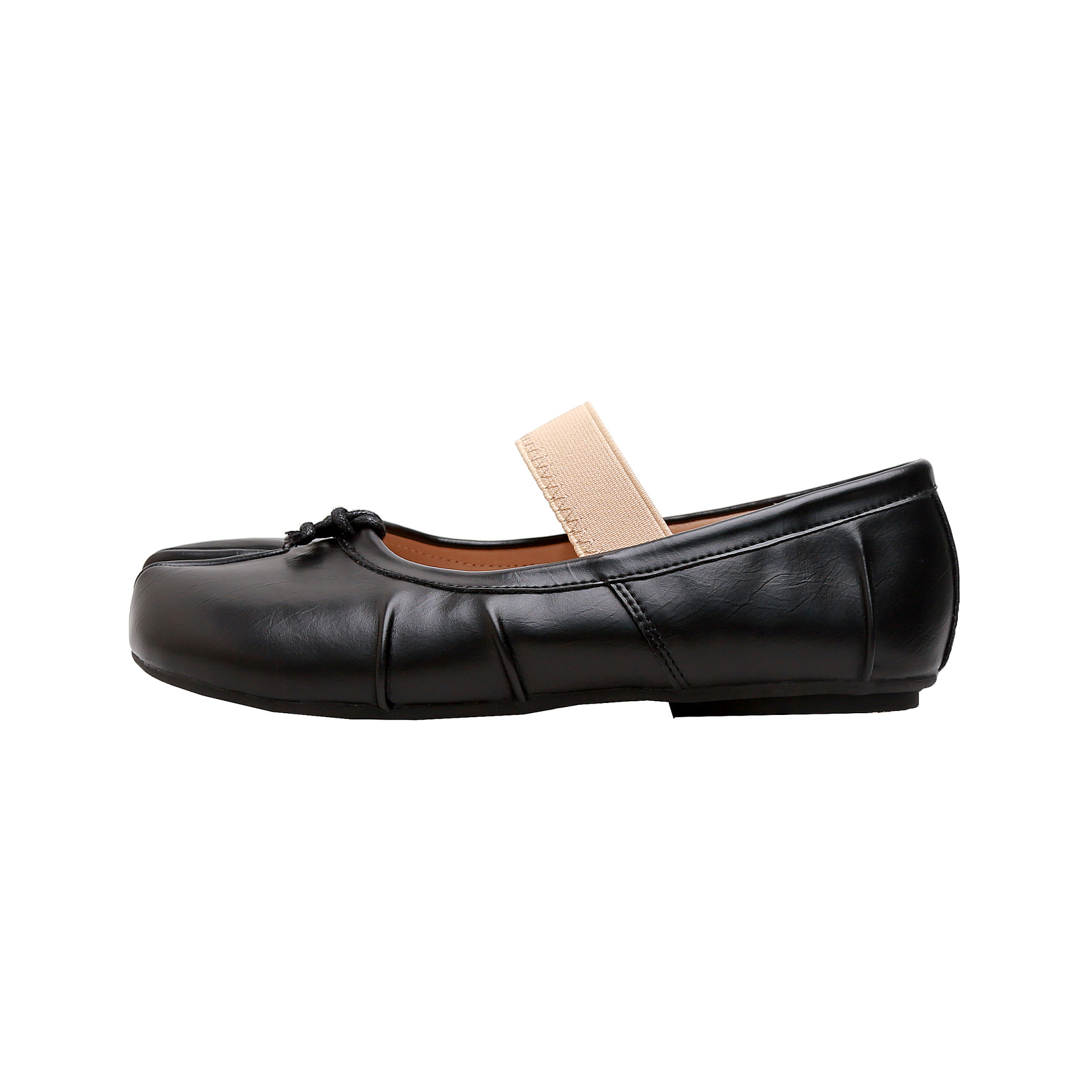 Madre de uva Sra. Yingli ~ Versión de piel de oveja boca baja zapatos de manitas de cerdo con un pie de punta dividida zapatos planos de ballet