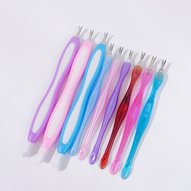 Nail dead skin fork nail care dead skin push nail repair dead skin tool double-headed acrylic nail dead skin push knife Nail dead skin fork nail care dead skin push nail repair dead skin tool double-headed acrylic nail dead skin push knife