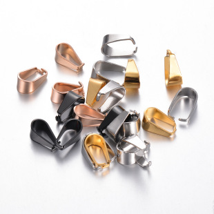 Hot sale 9*10mm stainless steel melon buckle pendant buckle necklace buckle jewelry buckle connection buckle DIY accessories multi-color