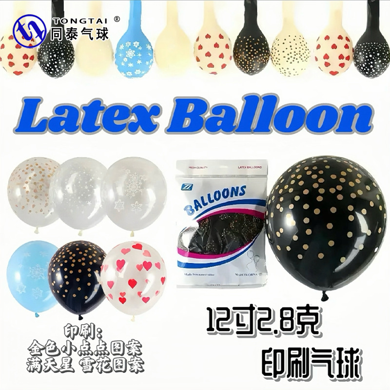 Transparent golden balloon