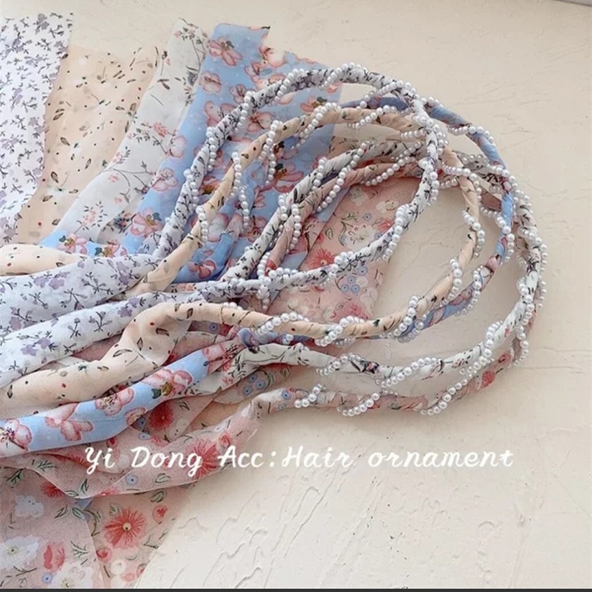 Xiangfei amantes de la tela accesorios para el cabello de alta apariencia de una sola pieza cinta de la diadema de perlas de Corea banda de pelo horquilla de hadas