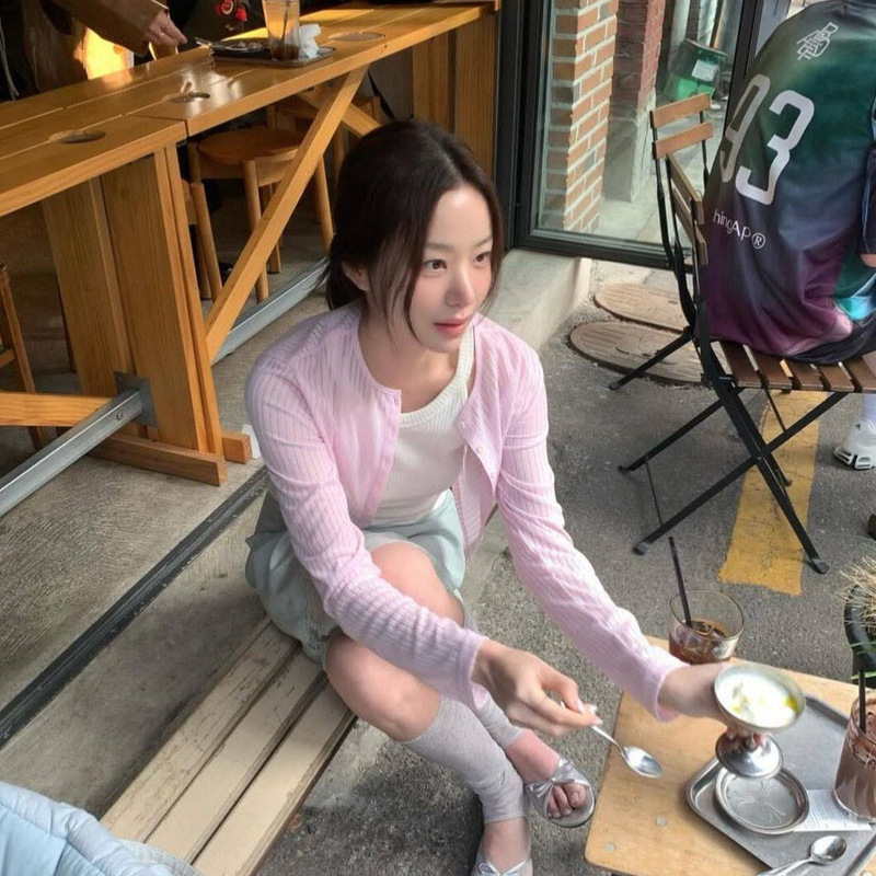 Pre-Sale of the New 2026 Summer O*Verdueflair Buttoned Soft Short Long-Sleeved Cardigan Top Pre-Sale of the New 2026 Summer O*Verdueflair Buttoned Soft Short Long-Sleeved Cardigan Top