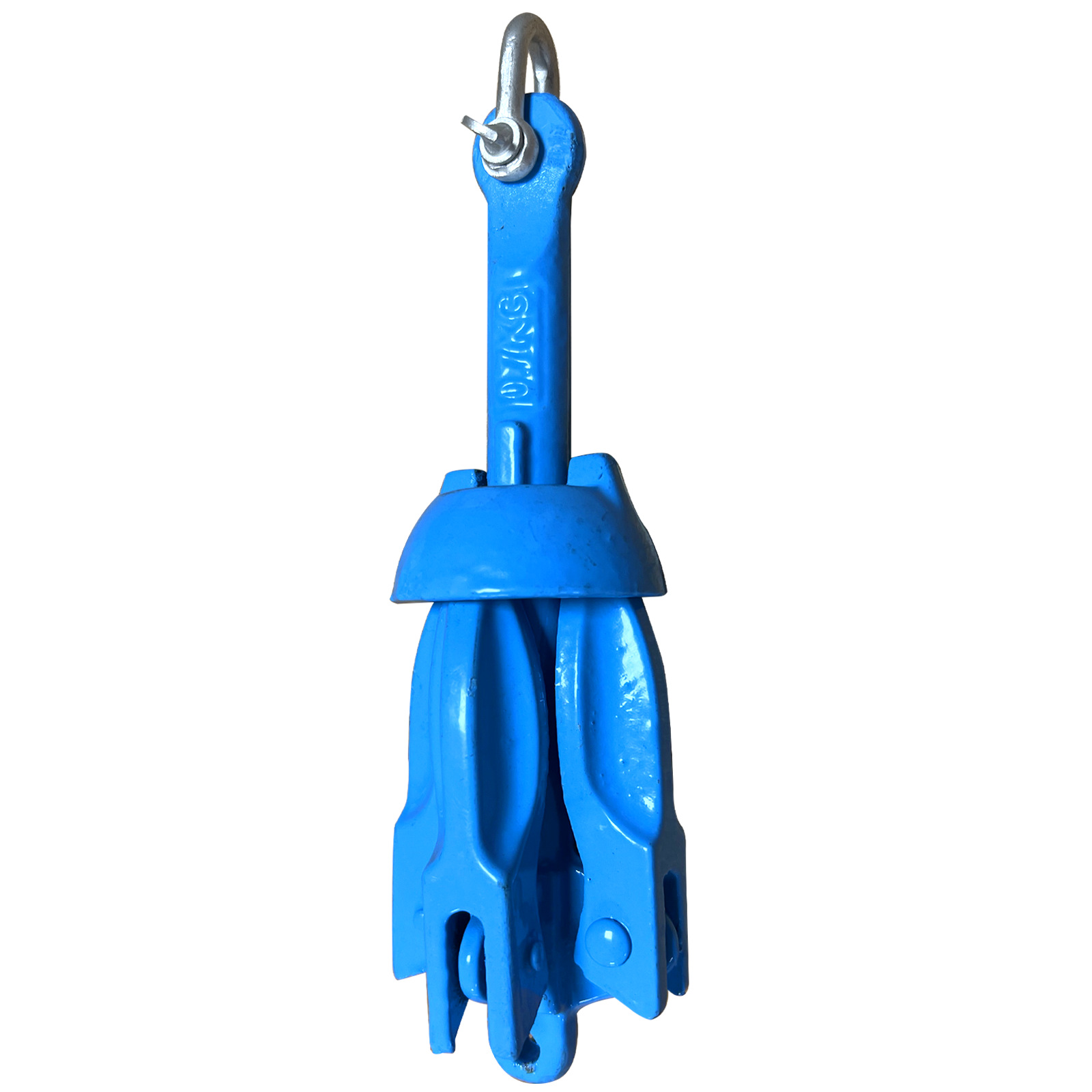 0.7KG 블루 카본 스틸 3 앵커 접이식 앵커 세트 고무 보트 낚시 보트 폭행 보트 앵커 앵커 앵커 앵커