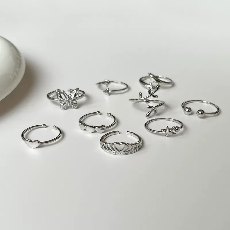 Adjustable Fashion Ring, open‑adjustable copper plated, simple elegant index finger
