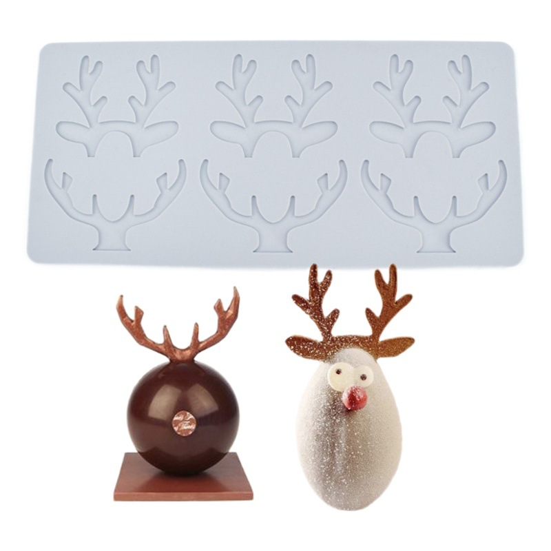 Exquisito Navidad copo de nieve fondant encaje estera árbol de Navidad molde de silicona flor pastel decoración molde para hornear