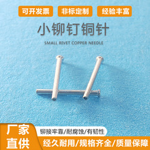 批发超细小铆钉铝铜针扁平头空心定位销钉玩具车轴皮包箱子配件