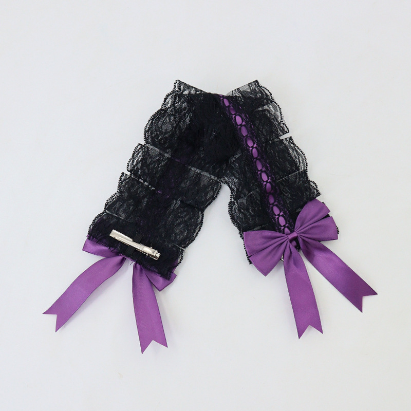 Ballet arco pequeño clip para el cabello de dopamina chica rosa clip para el cabello cinta atada clip lateral toque de cabello