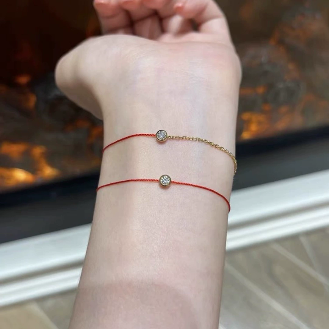 Красная верёвочная bracelet, кулон на день рождения, украшение для любимого, Франция, подарок на день рождения