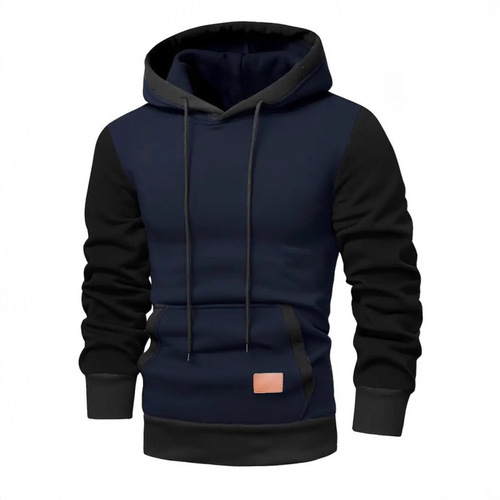 Men's Autumn Exclusive Colorblock Loose Casual Streetwear Hoodie Sweatshirt for Men