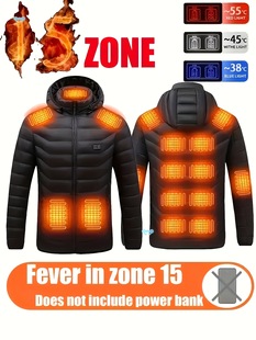 Men's Winter Heating Jacket It Has a Power Electric Heating