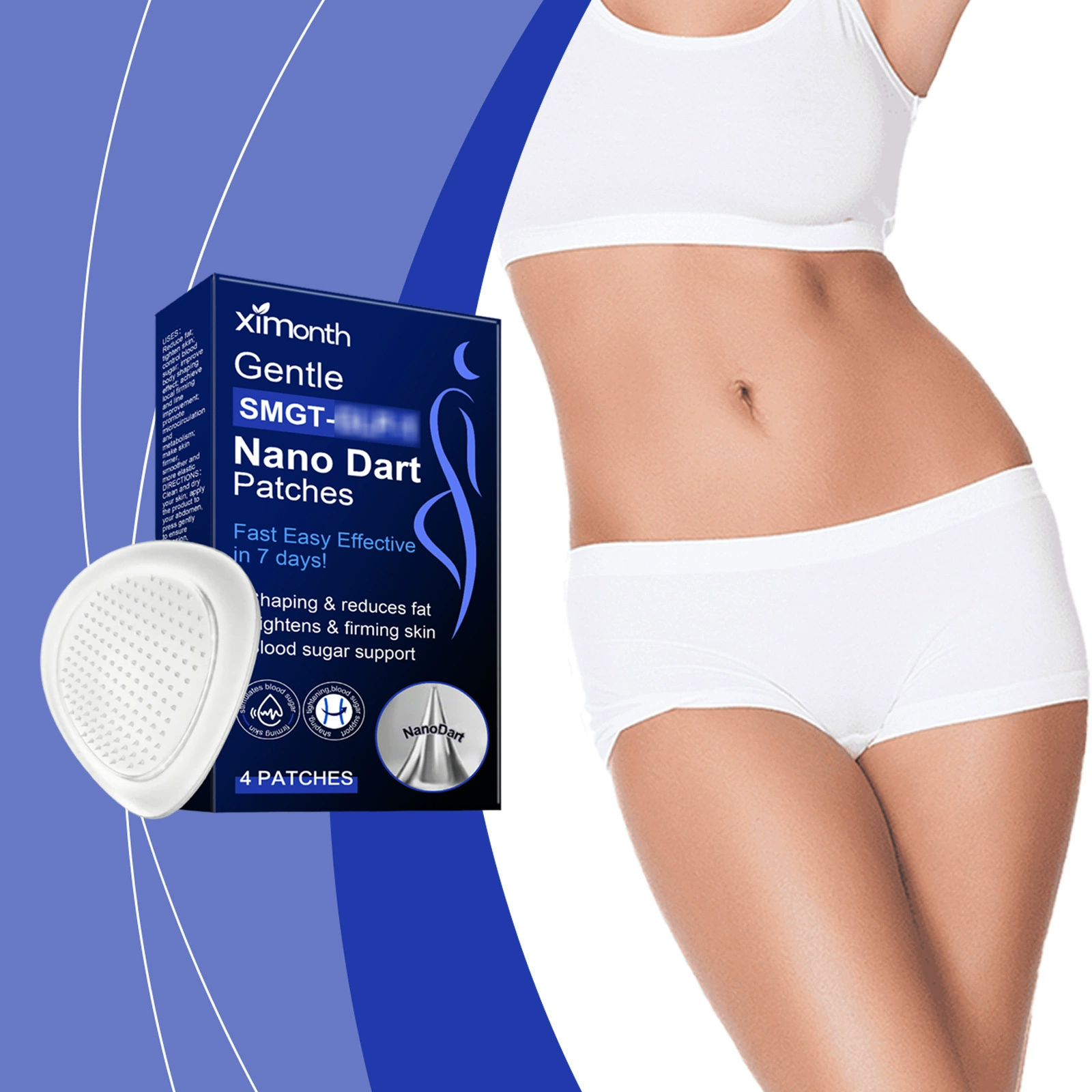 Пластырь для ухода за телом XIMONTH Gentle Care в клетку Show Elegant Body Line Пластырь для ежедневного ухода