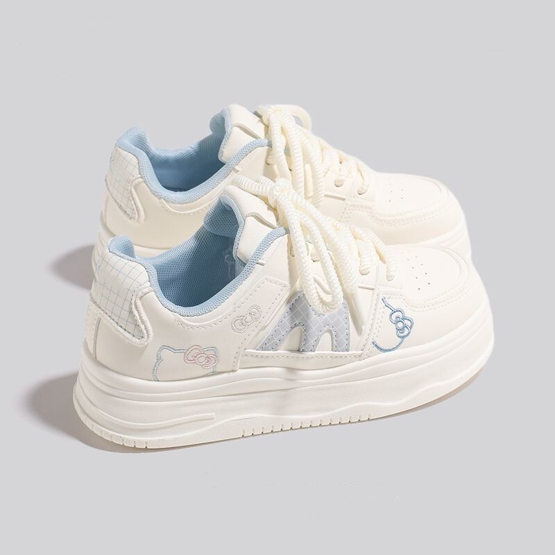 Cute Kitten Thick-Soled Height-Increasing White Sneakers 2026 Spring and Autumn Sports Shoes for Women Student Casual Sneakers Cute Kitten Thick-Soled Height-Increasing White Sneakers 2026 Spring and Autumn Sports Shoes for Women Student Casual Sneakers