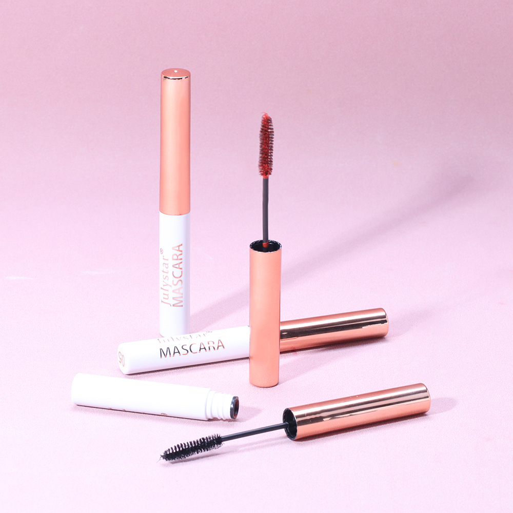 Bunte Mascara-Grundierung, wasserfest, schweißhemmend, nicht schwindlig, färbend, langes Locken, dickes weißes Augenschwarz_voghion.com