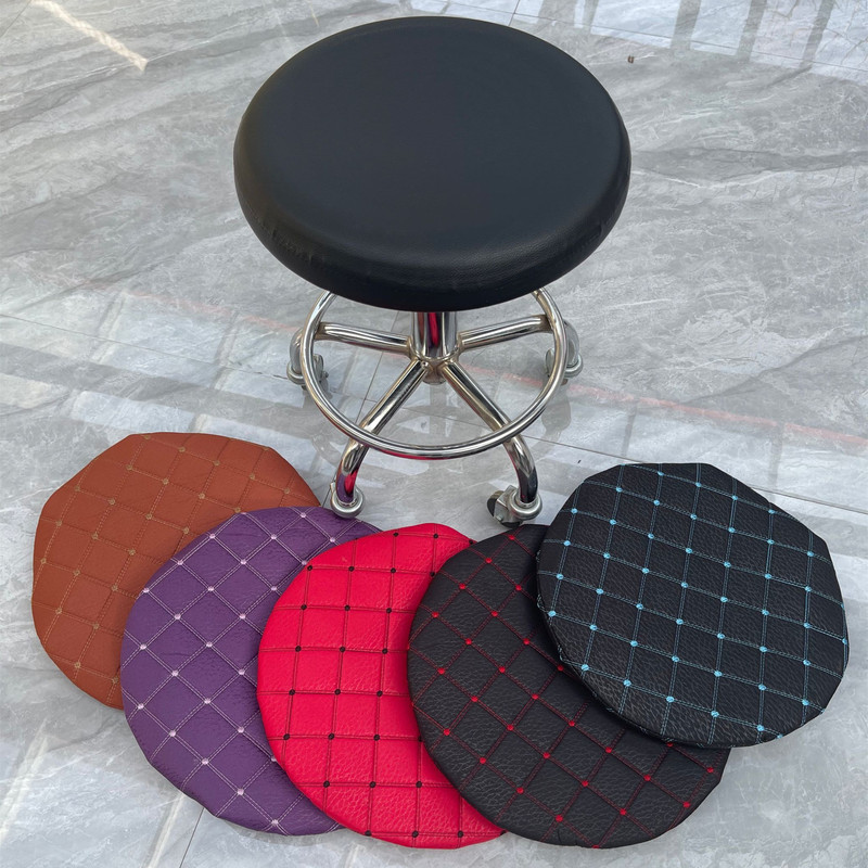Round Stool Cover All-inclusive Round Bar Swivel Chair Cover Simple Lift Chair Large Work Stool Beauty Salon Cushion Seat Cover