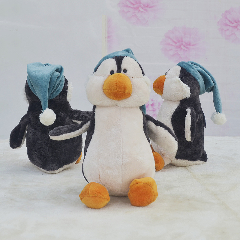 Lindo Nightcap pingüino muñeca lindo Internet celebridad suave lindo peluche juguete ragdoll muñeca niña regalo de la muchacha