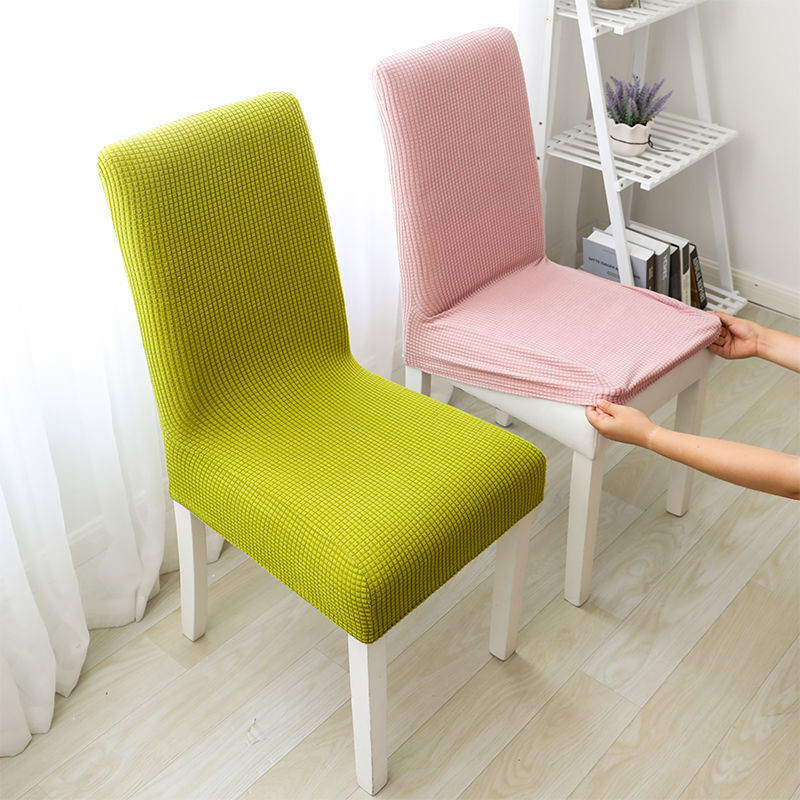 Wholesale corn grain elastic chair cover simple solid color fabric Home Hotel thickened polar fleece foreign trade chair cover cover