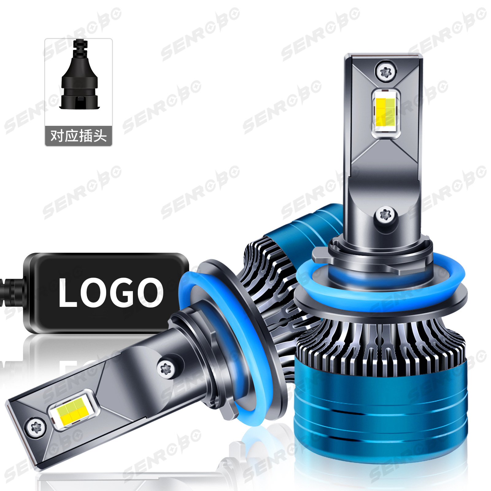 Faros LED tricolores K6 transfronterizos integrados lejos y cerca H4 H7 H11 modificación del automóvil ventas directas de fábrica image 10