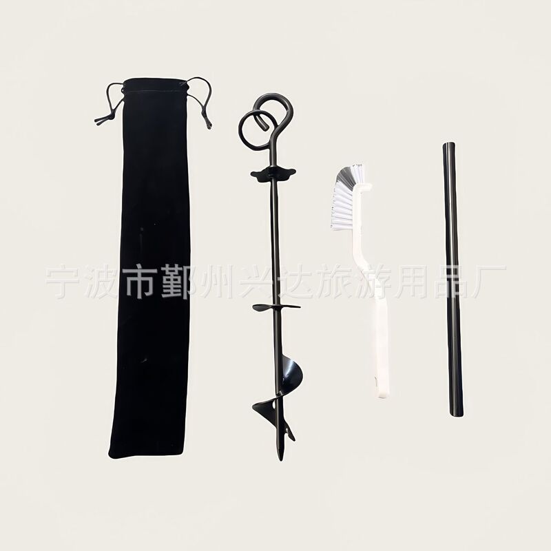 Xingda Outdoor Camping Style Tent Canopy Ground Nails Camping Style Spiral Drill Bit Ground Anchor Pointed Nail Fixing Set